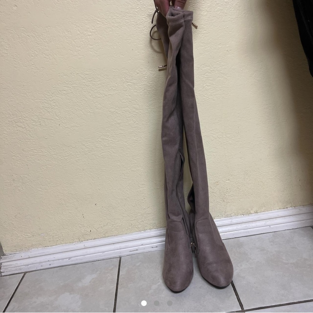 Mauve Thigh High Boots